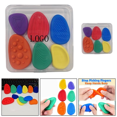 Soft Silicone Sensory Worry Stones