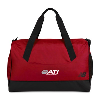 New Balance® Essentials Recycled rPET Medium Duffel - Red