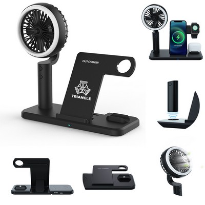 Multifunctional Fan Mobile Phone Headphone Wireless Charger