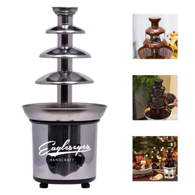 Electric Stainless Steel 4-Tier Cascading Fountain