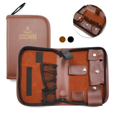 PU Leather Multi-Functional Portable Golf Accessory Kit