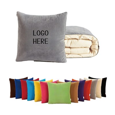 2-In-1 Premium Soft Travel Blanket Pillow