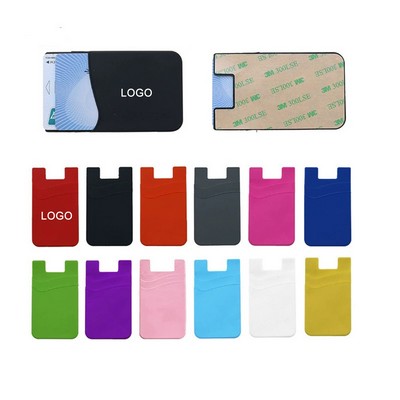 Silicone Double-Layer Phone Card Holder