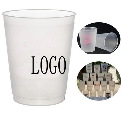 12 oz Clear Plastic Frosted Cup