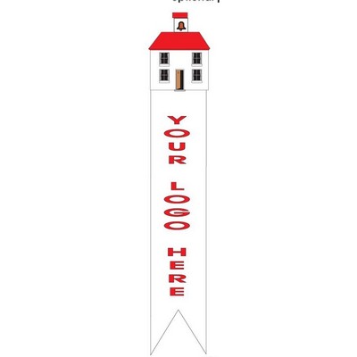 School House Bookmark w/ Black Back
