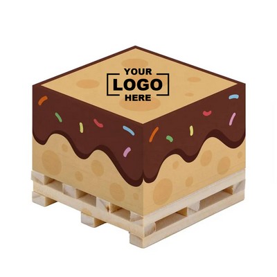Wooden Pallet Cube Sticky Note