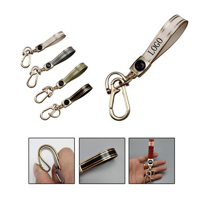 Executive Leather Car Keychain
