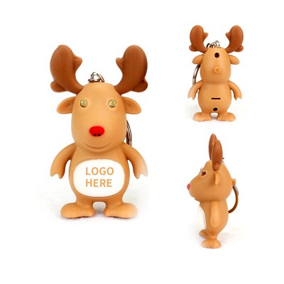 Rudolph LED & Sound Keychain
