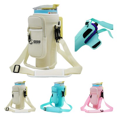 40oz Tumbler Sleeve With Adjustable Strap