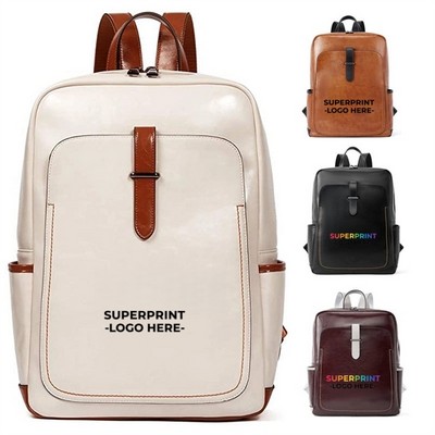 Vegan Leather Laptop Backpack