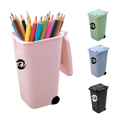 Mini Trash Can Pen Holder