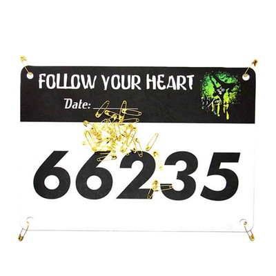 Paper Race Day Bibs