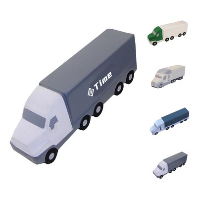 Squeezable Semi Truck Stress Ball Reliever