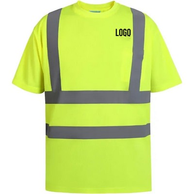 Reflective Class 2 Safety T-Shirt-Long Seeve