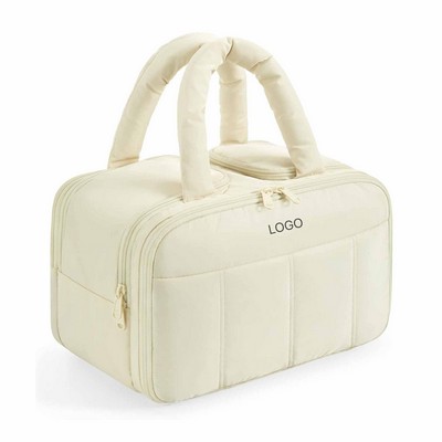 Fluffy Lightweight Travel Toiletry Bag Cosmetic Makeup Storage Pouch