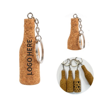 Cork-Shaped Drink Bottle Keyring