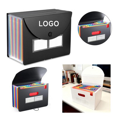 24 Pockets Letter Size Expanding File Folder Accordion Document Organizer