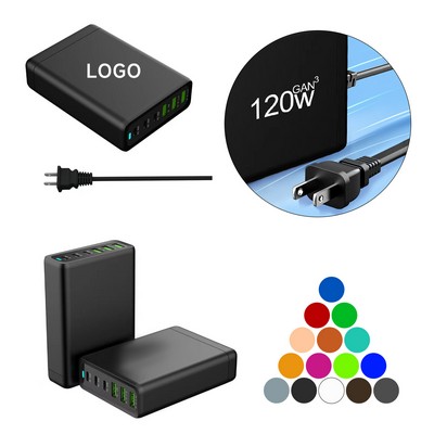 6 Port USB C Charging Station