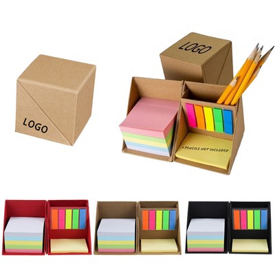 Multi-Function Sticky Notes Cube