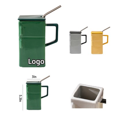 19Oz Retro Refrigerator Ceramic Cup
