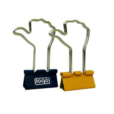 Thumbs Up Shape Metal Binder Clip