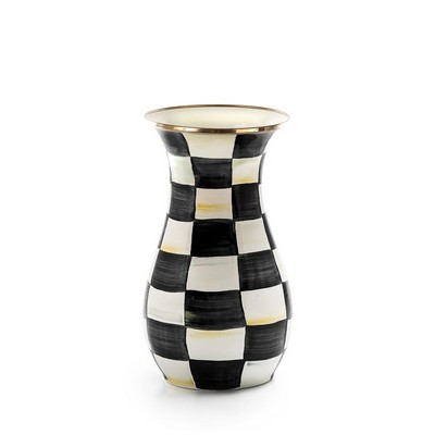 Check Tall Vase