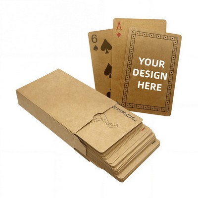 Environmentally Friendly Kraft Paper Playing Cards