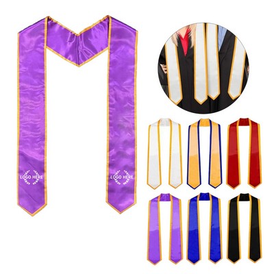 Unisex Satin Graduation Stole Sash