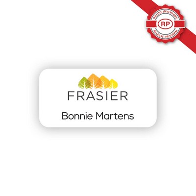 USA Made Eco-Friendly Sublimated Aluminum Badges (1.50" x 3.00")