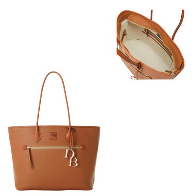 Dooney & Bourke Caramel Brown Pebble Grain Large Tote Bag