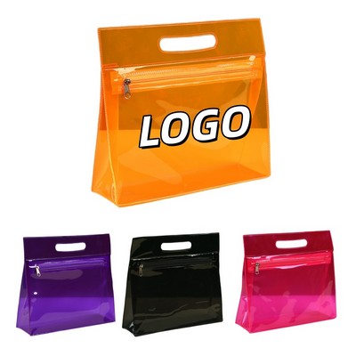9 1/2" Colorful Pvc Transparent Tote Bag