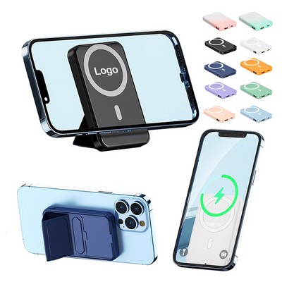 10000mAh MagSafe Wireless Power Bank with Foldable Stand Portable Charger