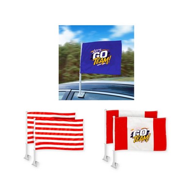 Car Flag Double Sided