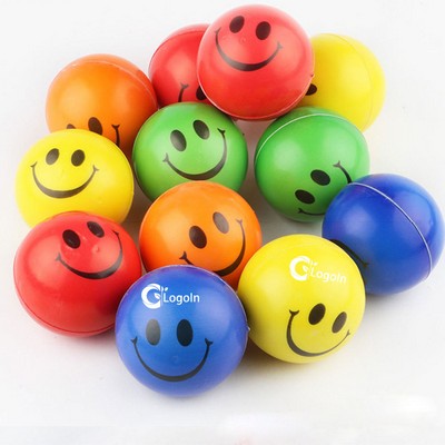 2.4" Smile Stress Ball for Adults and Kids Foam Squeeze Ball for Relaxation Toy