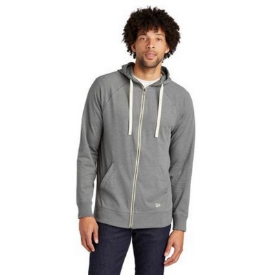 New Era Sueded Cotton Blend Full-Zip Hoodie