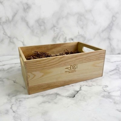 Light Wooden Crate 12x8.25x4.5"