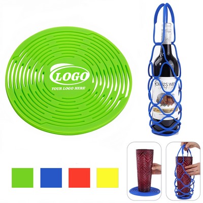 Silicone Trivet Wine Bottle Carrier