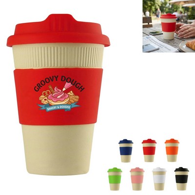 12 oz. Bamboo Fiber Coffee Cup with Silicone Sleeve