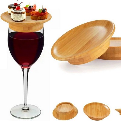 Bamboo Wine Glass Charcuterie Topper