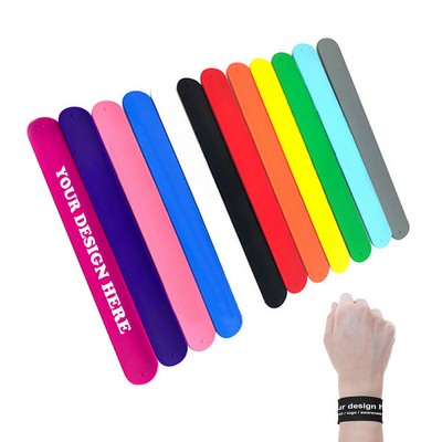 Silicone Snap Bracelet – Custom Logo Slap Wristband