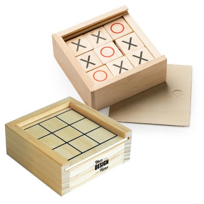 Wooden Tic Tac Toe Game Set