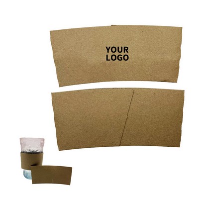 Corrugated Paper Coffee Tea Cup Sleeve Heat Resistant Insulator