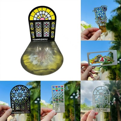 Custom Transparent Glass Bookmark