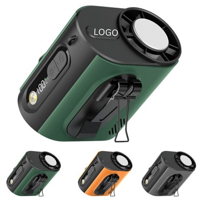 Portable Semiconductor Cooling Waist Fan with Flashlight