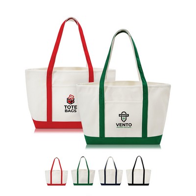 Large Yacht Club Heavyweight Zippered Tote