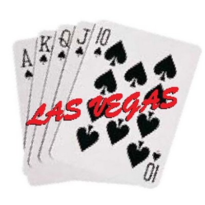 Spades Royal Flush Magnet w/ Full Magnet Back (6 Square Inch)