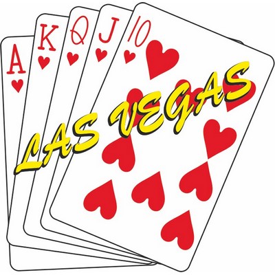 Hearts Royal Flush Maxi Magnet (10 Square Inch)
