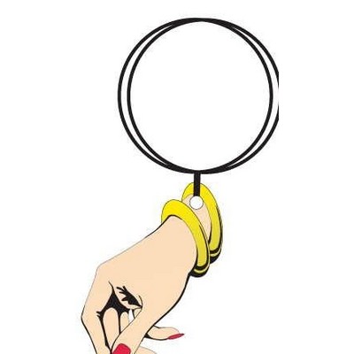 Manicured Hand Keychain w/Mirrored Back (2 Square Inch)