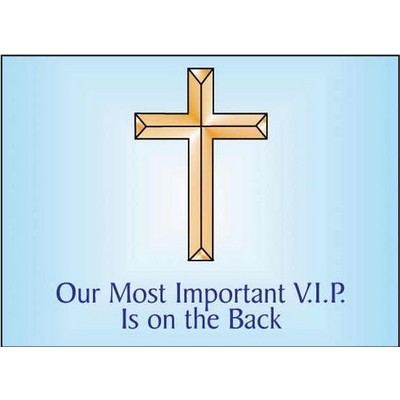 Gold Cross Rectangle Photo Hand Mirror (2½"x3½")