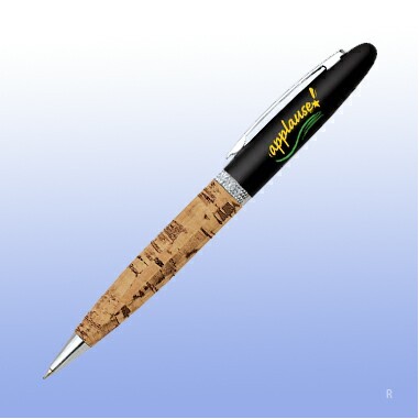 Matte Black Cork Ballpoint Pen